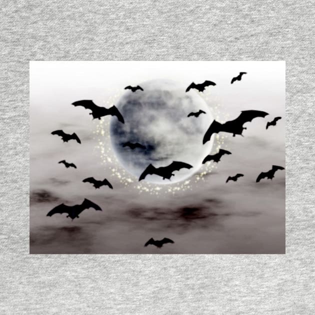 bats on the moon by Wanderingangel